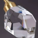 Close-up of premium precision-cut K9 crystal raindrops for diamond-like brilliance