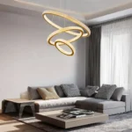 Modern Circular Ring Chandelier Hanging Light Fixture