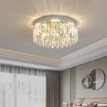 Flush Mount Chandelier Creating Cozy Ambiance in a Modern Bedroom