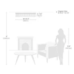 Flush Mount Chandelier Size Comparison and Room Scale Diagram
