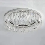 High-Quality Flush Mount Chandelier Product Image on White Background