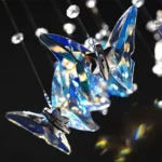 Butterfly Chandelier Crystal Detail