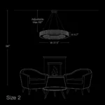 31.5 Inch Large Crystal Chandelier Size Guide for Medium Living Spaces