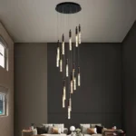 Large Foyer Chandelier as a Luxury Living Room Centerpiece