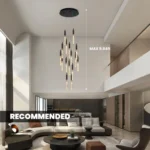Large Foyer Chandelier Size Recommendation for 9ft High Spaces