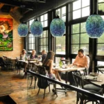 Unique Pendant Lights for Kitchen Island 3D Fireworks Art