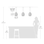 Unique Pendant Lights for Kitchen Island Size and Dimensions