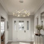 Grand Vintage Crystal Chandelier for Foyer and Entryway Decor