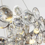 Vintage Crystal Chandelier Display from Multi-Angle View