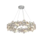 Vintage Crystal Chandelier Adaptability for Sloped Ceilings