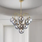 Sputnik Chandelier 13 Light Plated Gold Chandelier