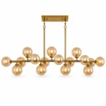 Mid Century Modern Chandelier isolated on white background