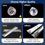 K9 crystal chandelier quality comparison showing clear faceted crystals and crystal bars